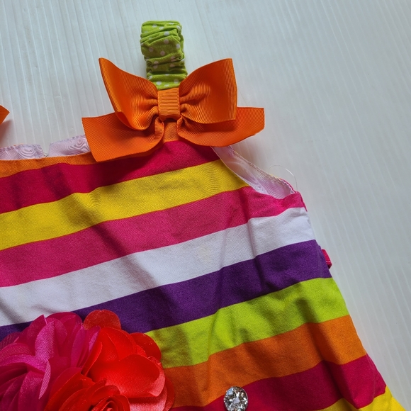 YOUNGLAND rainbow striped ice cream cone dress - Picture 6 of 6